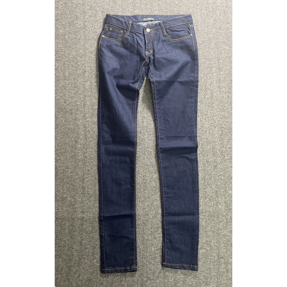 CHUNS FASHION DARK WASH BLUE DENIM SKINNY JEANS SIZE 28